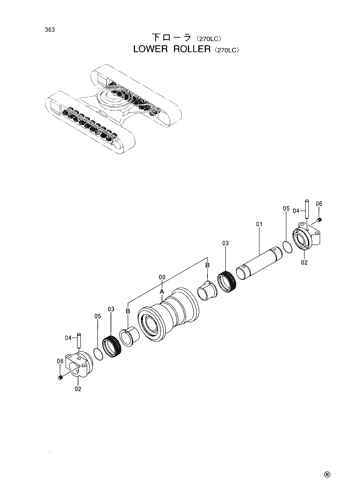LOWER ROLLER -270LC-