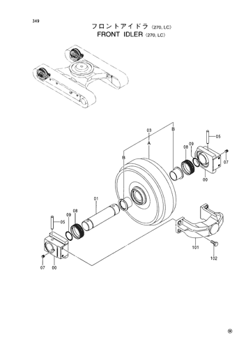 FRONT IDLER -270,LC-
