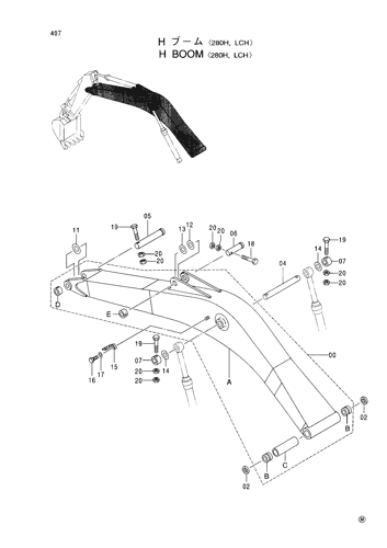 H BOOM -280H,LCH-