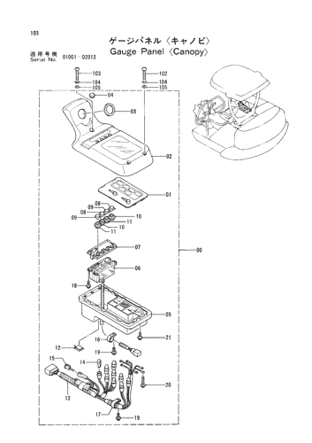 GAUGE PANEL -CANOPY-