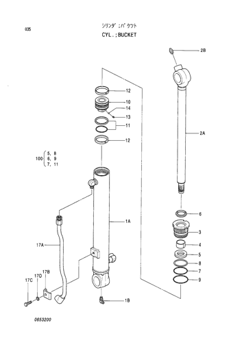 CYL.;BUCKET