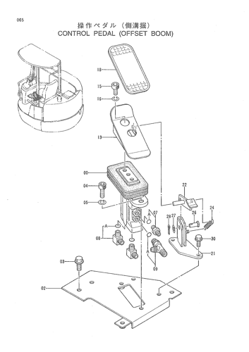 CONTROL PEDAL (OFFSET BOOM)