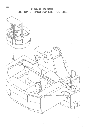 LUBRICATE PIPING (UPPERSTRUCTURE)