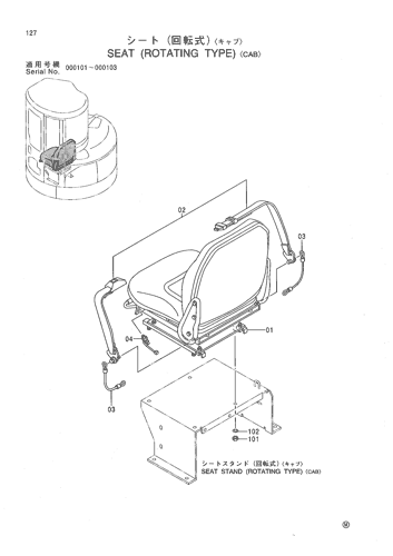 SEAT (ROTATING TYPE) -CAB-