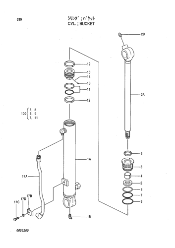CYL.;BUCKET