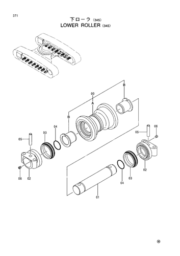 LOWER ROLLER -345-
