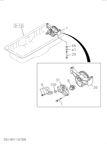 051- OIL PUMP AND OIL