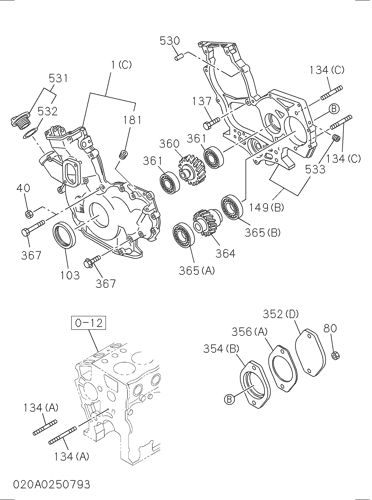TIMING GEAR CASE AND