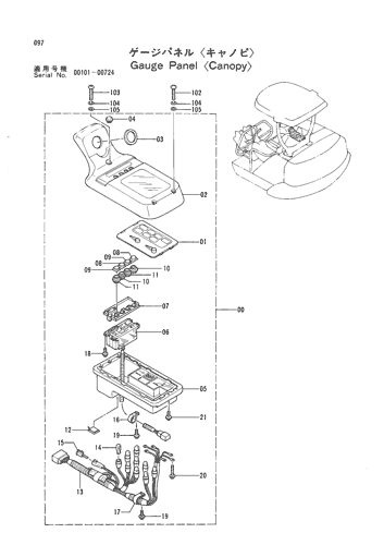 GAUGE PANEL -CANOPY-