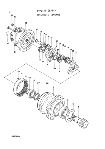 MOTOR;OIL (SWING)