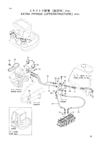 EXTRA PIPINGS (UPPERSTRUCTURE) -PTO-