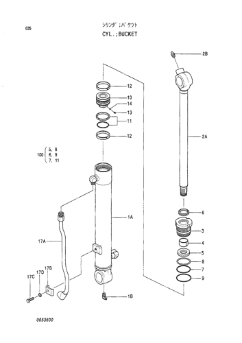CYL.;BUCKET