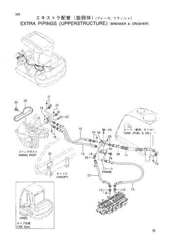 EXTRA PIPINGS (UPPERSTRUCTURE) -BREAKER & CRUSHER-
