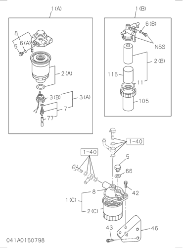 041- FUEL FILTER AND