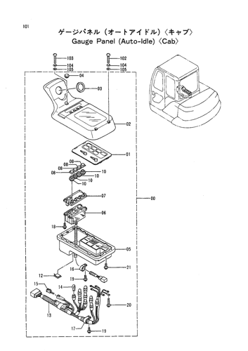 GAUGE PANEL (AUTO-IDLE) -CAB-