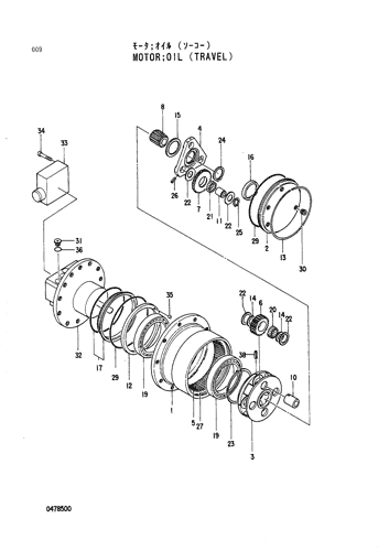 MOTOR;OIL (TRAVEL)