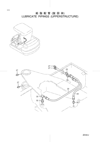 LUBRICATE PIPINGS (UPPERSTRUCTURE)