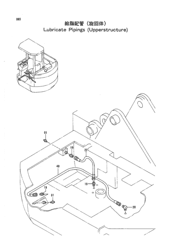 LUBRICATE PIPINGS (UPPERSTRUCTURE)