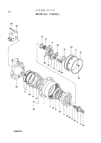 MOTOR;OIL (TRAVEL)