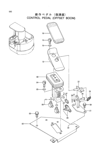 CONTROL PEDAL (OFFSET BOOM)