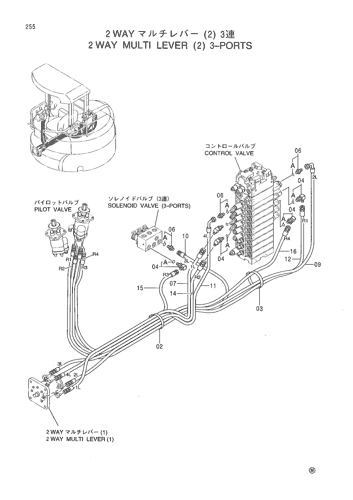 2 WAY MULTI LEVER (2) 3-PORTS