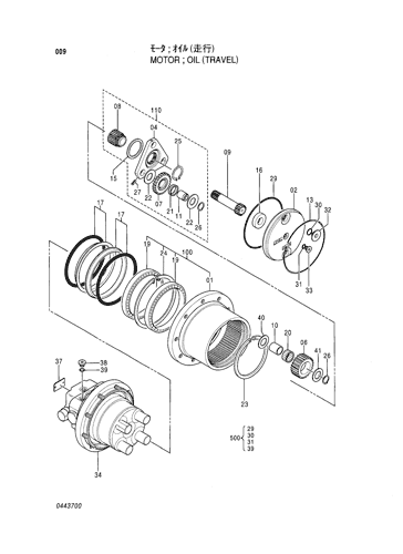 MOTOR;OIL (TRAVEL)