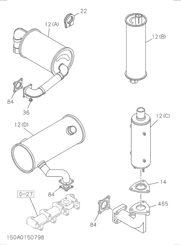 150- EXHAUST PIPE AND
