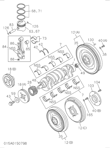 CRANKSHAFT,PISTON AND
