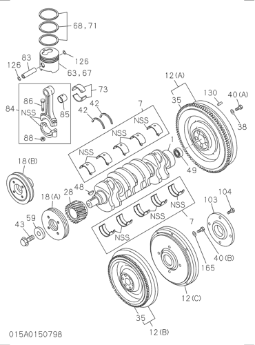 015- CRANKSHAFT,PISTON AND