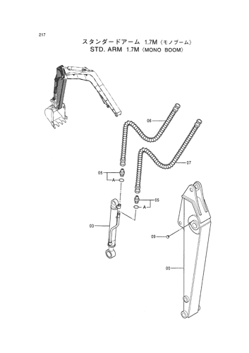 STD. ARM 1.7M -MONO BOOM-