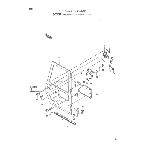 DOOR -HEADGUARD-INTEGRATED-