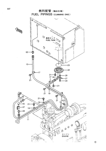 FUEL PIPINGS -CUMMINS ENG.-