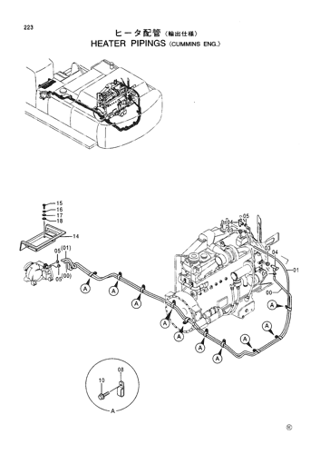 HEATER PIPINGS -CUMMINS ENG.-