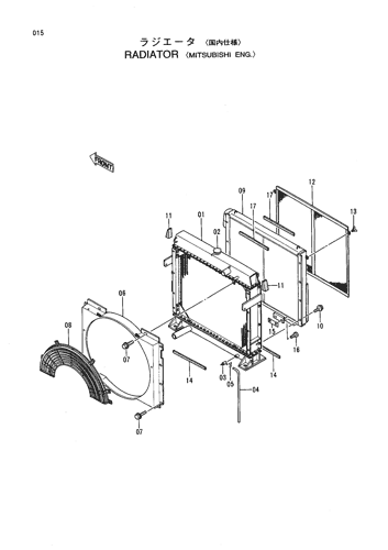 RADIATOR -MITSUBISHI ENG.-