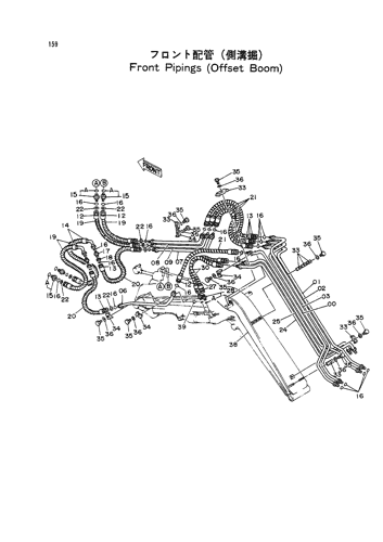 FRONT PIPINGS -OFFSET BOOM-