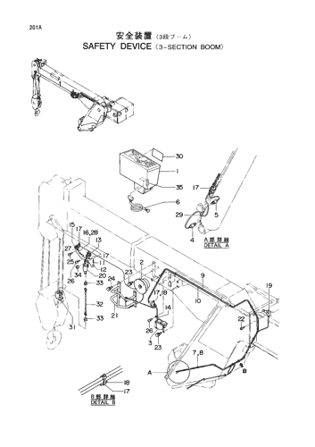 SAFETY DEVICE -3-SECTION BOOM-