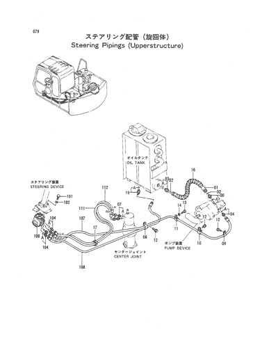 STEERING PIPINGS (UPPERSTRUCTURE)