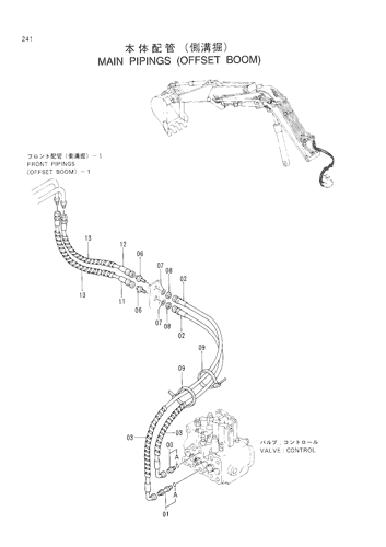 MAIN PIPINGS -OFFSET BOOM-