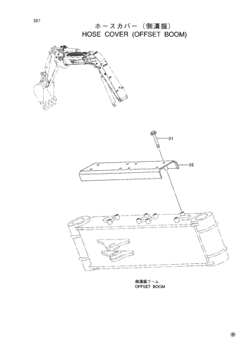 HOSE COVER -OFFSET BOOM-