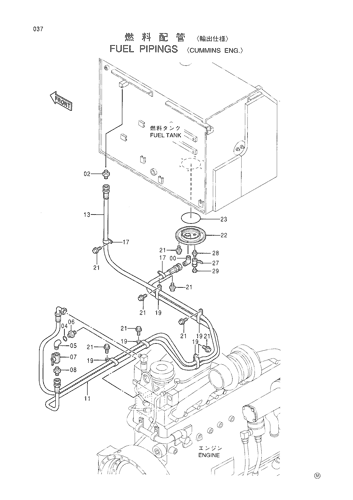 FUEL PIPINGS -CUMMINS ENG.-
