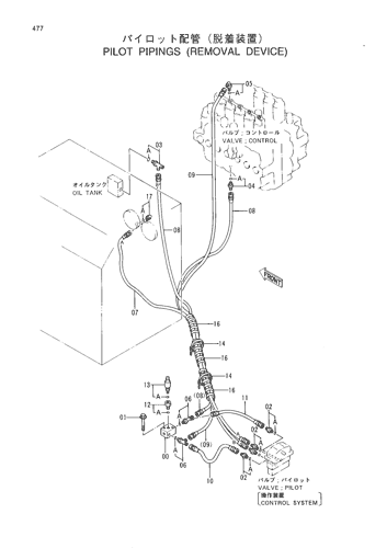 PILOT PIPINGS (REMOVAL DEVICE)