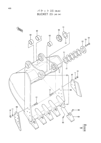 BUCKET 2.5 -JIS94-