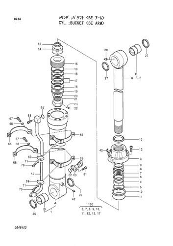 CYL.;BUCKET -BE ARM-