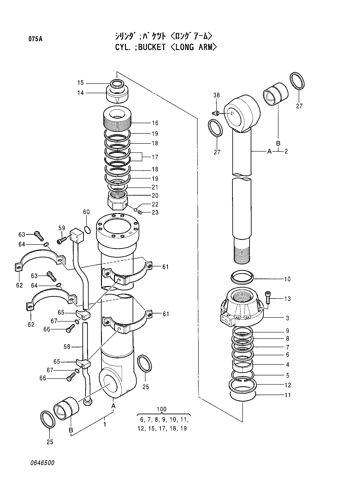 CYL.;BUCKET -LONG ARM-