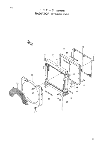 RADIATOR -MITSUBISHI ENG.-