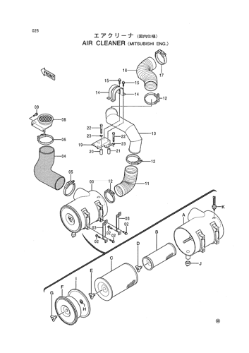 AIR CLEANER -MITSUBISHI ENG.-