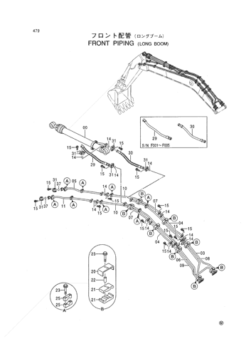 FRONT PIPING (LONG BOOM)