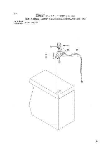 ROTATING LAMP -HEADGUARD-INTEGRATED CAB- -EU-