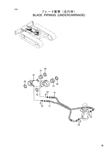 BLADE PIPINGS (UNDERCARRIAGE)