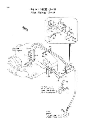 PILOT PIPINGS (1-8)